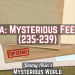 Mysterious Feedback (235 – 239)