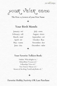 How to find your Valar name